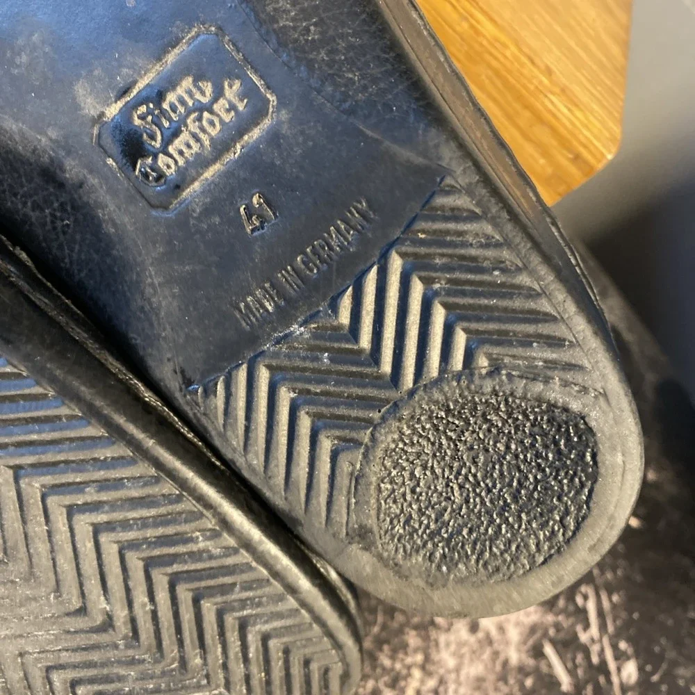 Finn Comfort Newport Black Slip-On‎ Casual Shoes, Size EU 41 US 7.5